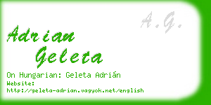 adrian geleta business card