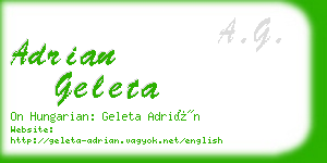 adrian geleta business card